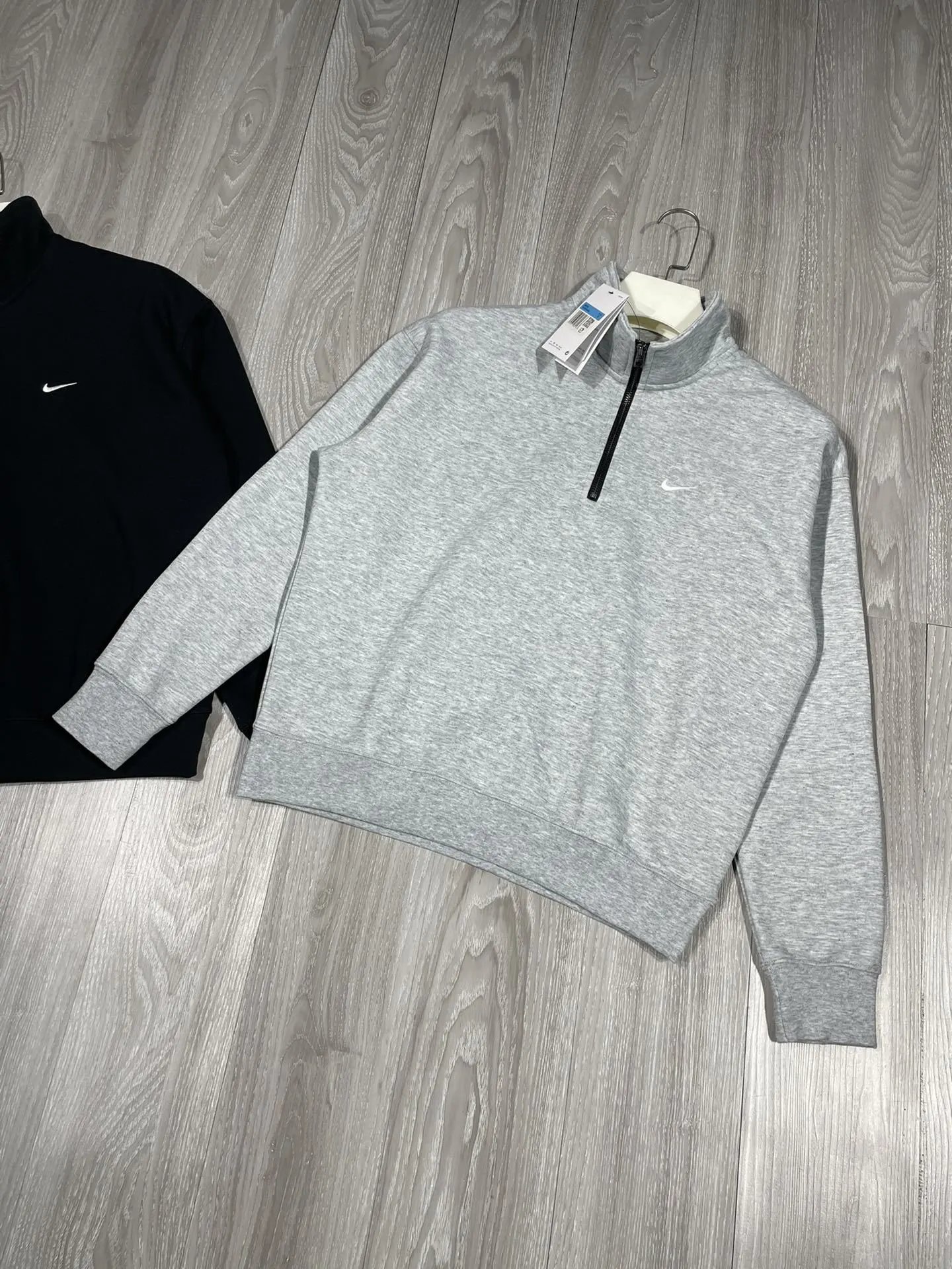 Solid Half Zip Couple Long Sleeve photo 3