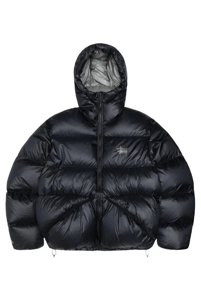 Embroidered Zip Hooded Cotton Parka photo 2