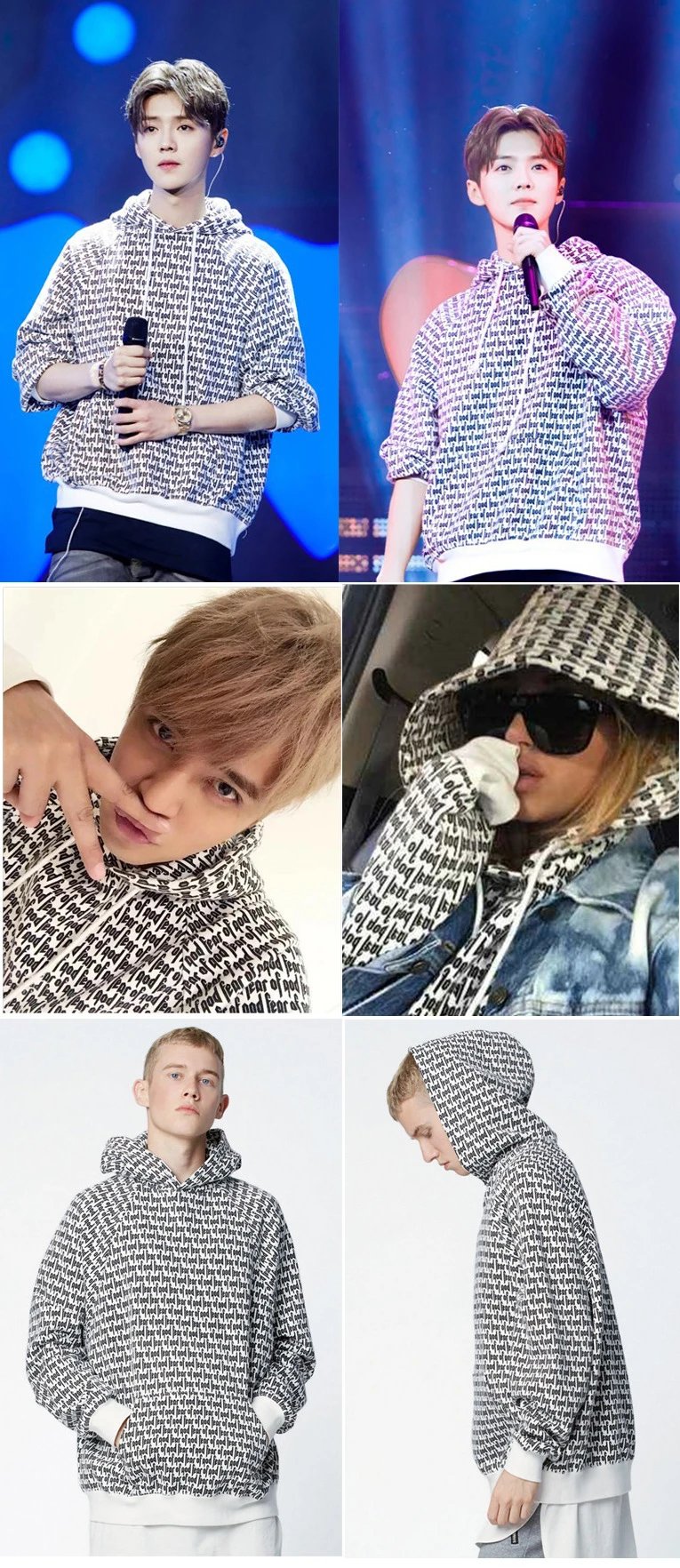 Letter Hooded Fleece Jacket photo 5