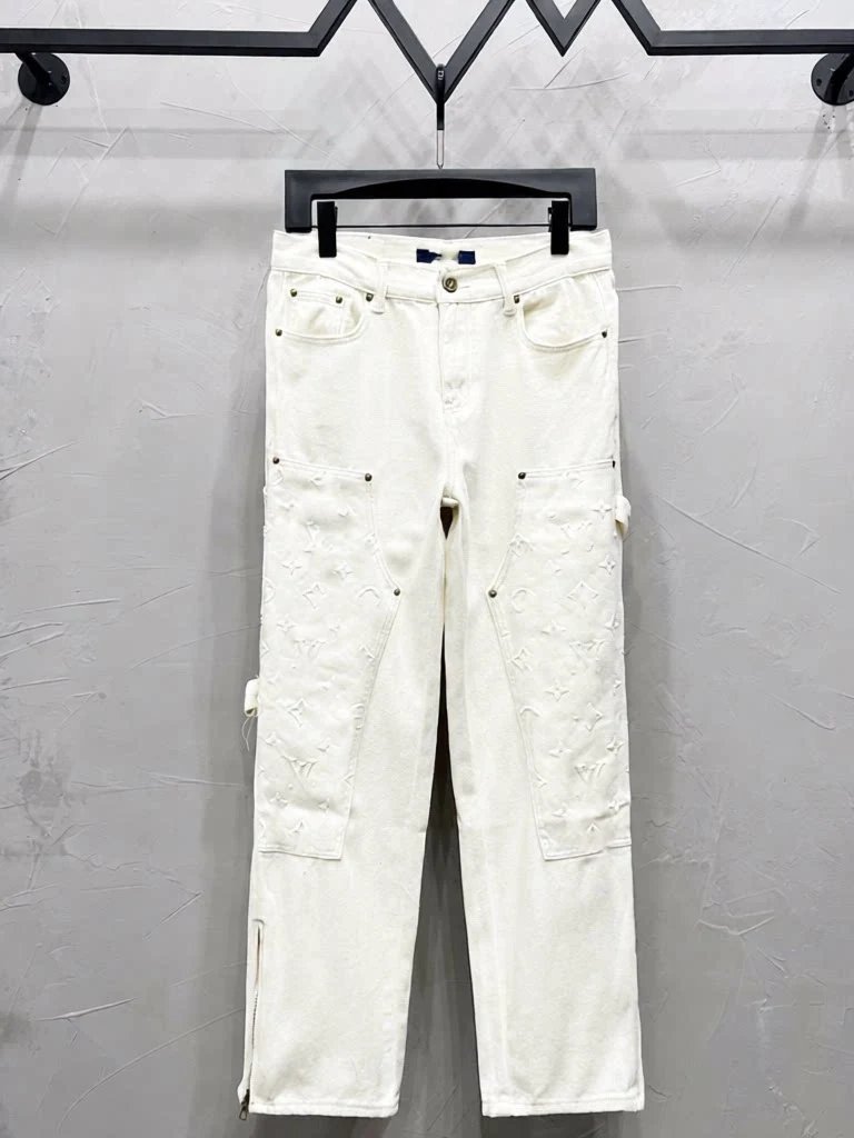 Floral Print Straight Denim Pants photo 2