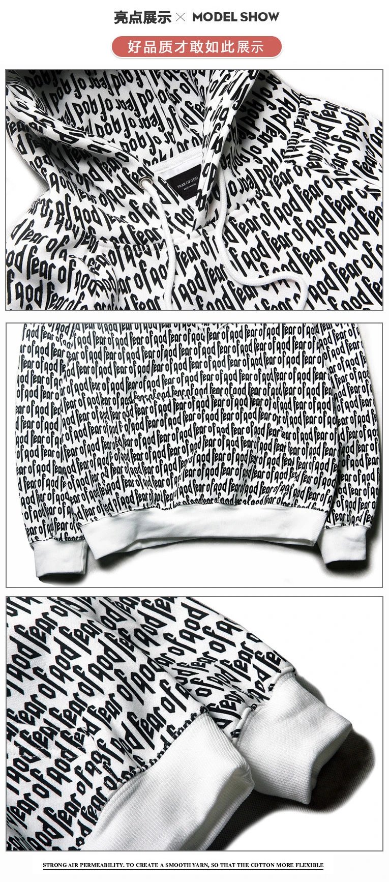 Letter Hooded Fleece Jacket photo 8