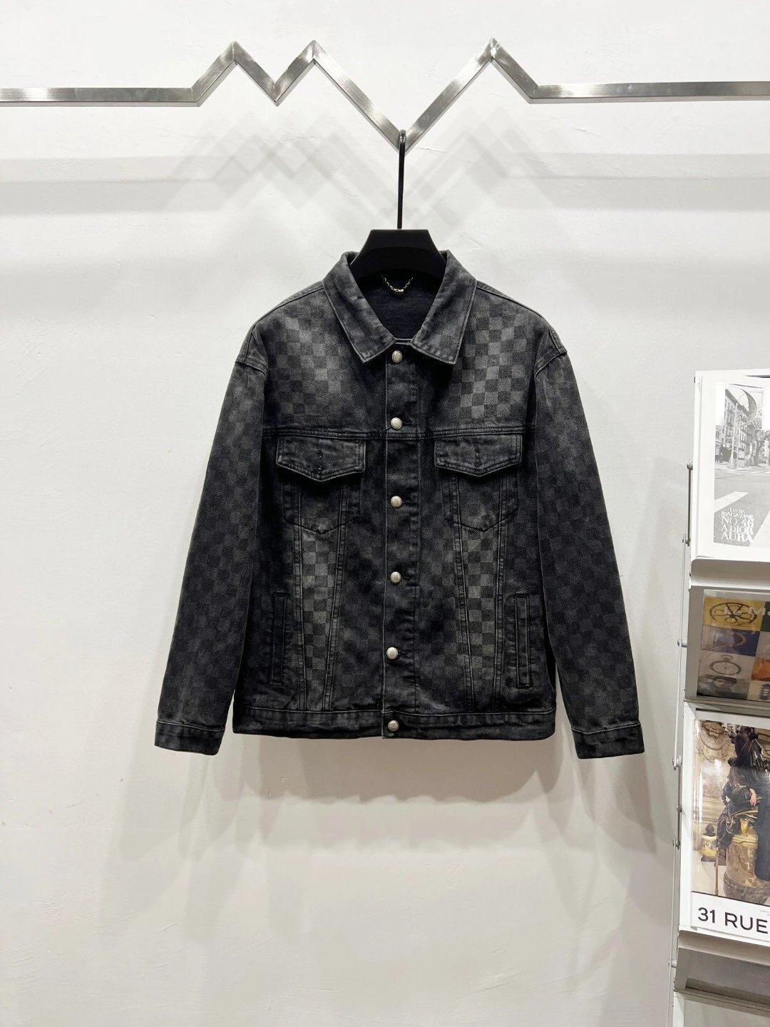 Washed Distressed Denim Jacket photo 4