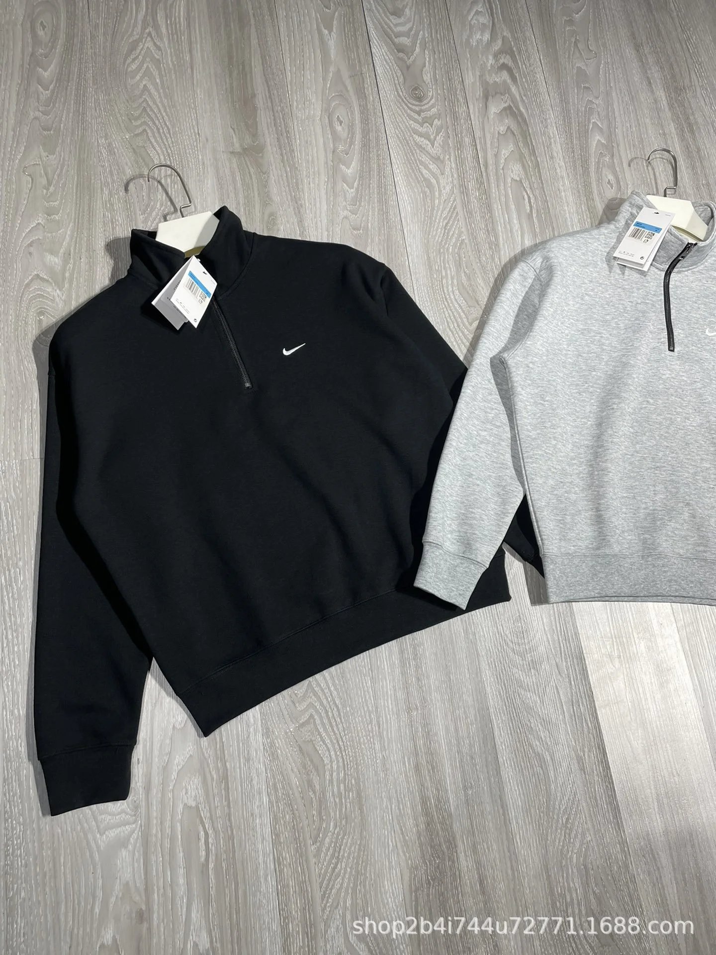 Solid Half Zip Couple Long Sleeve photo 6