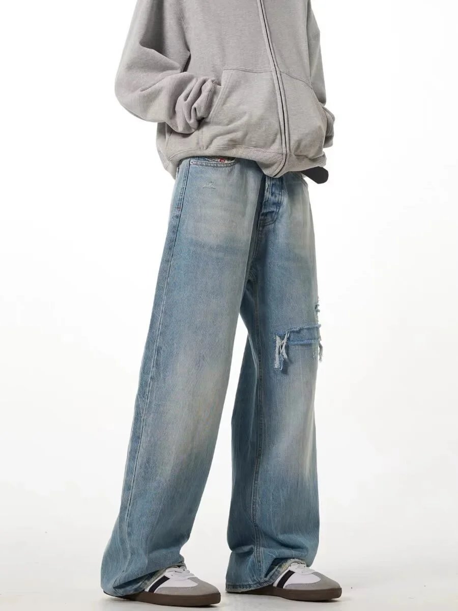Washed Relaxed Denim Jeans photo 8