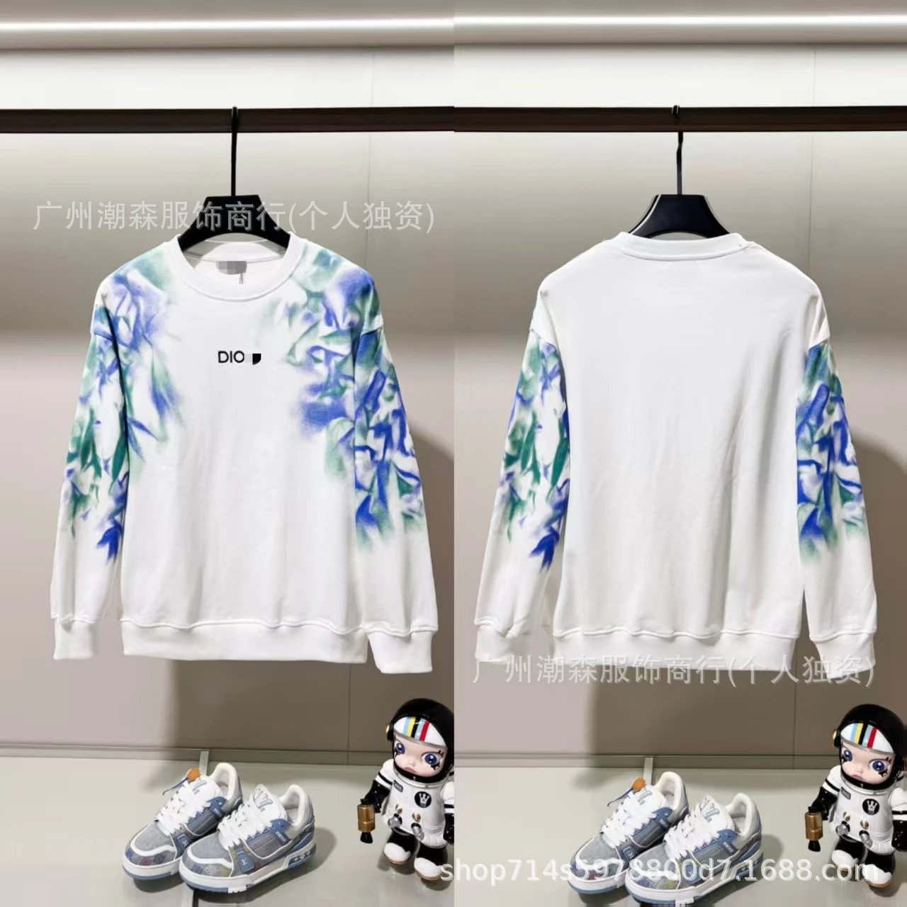 Autumn Winter Crew Neck Long Sleeve Hoodie photo 5
