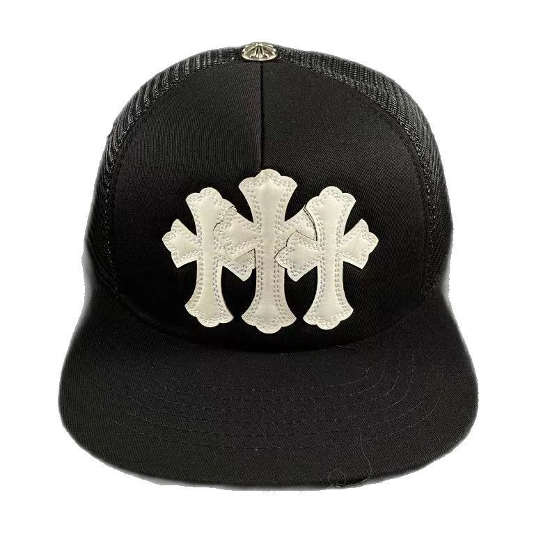 Three white leather black