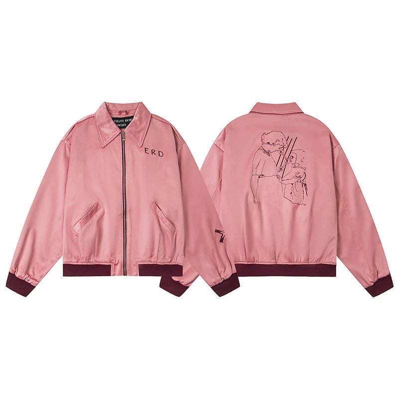 Enfants Riches Déprimés Hoodies & Sweatshirts Graphic Zip-Up — ER 601 embroidered powder jacket