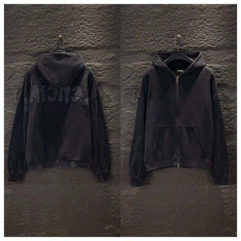 Embroidered Letter Hoodie photo 3