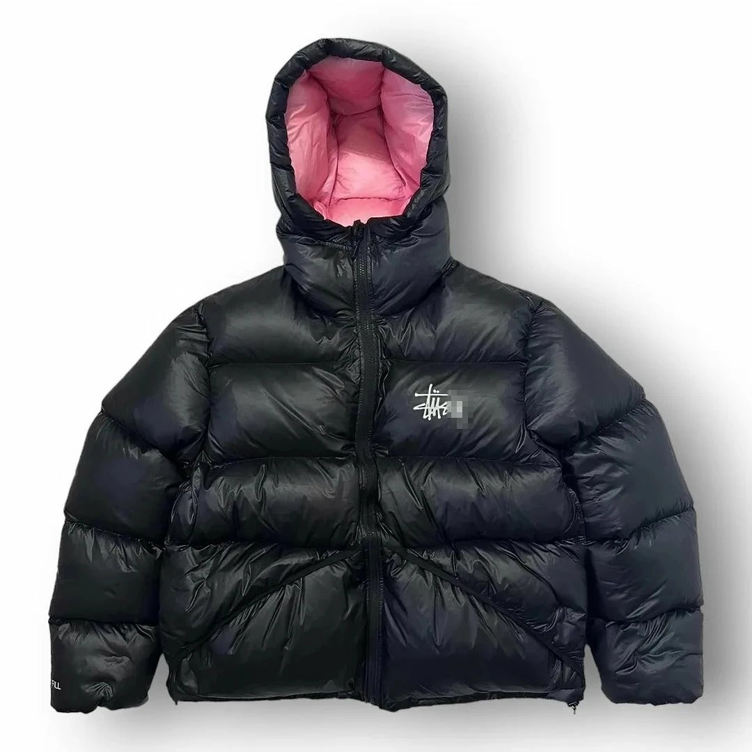 Embroidered Zip Hooded Cotton Parka photo 3