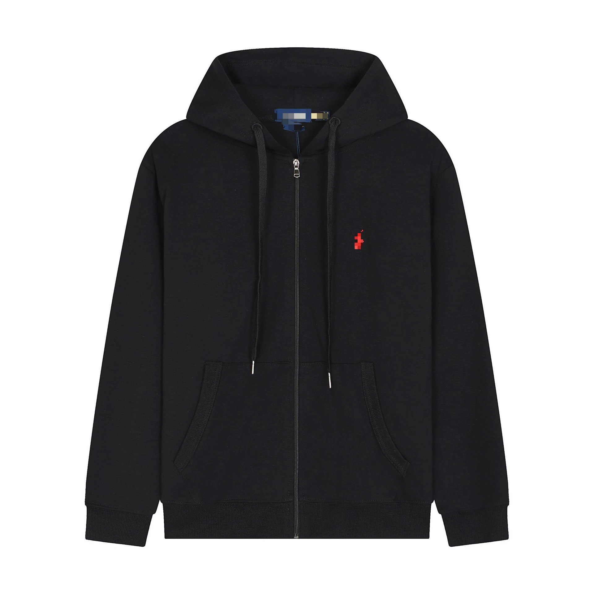 Solid Zip Hooded Cardigan Hoodie photo 3