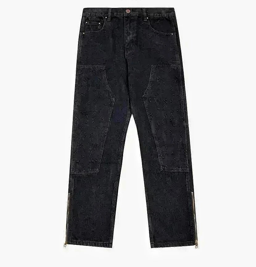 Vintage Distressed Splatter Jeans photo 8