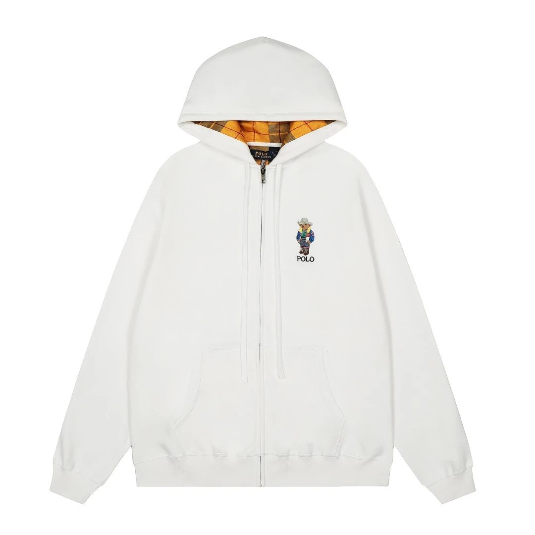 Bear Logo Embroidered Couples Hoodie photo 7