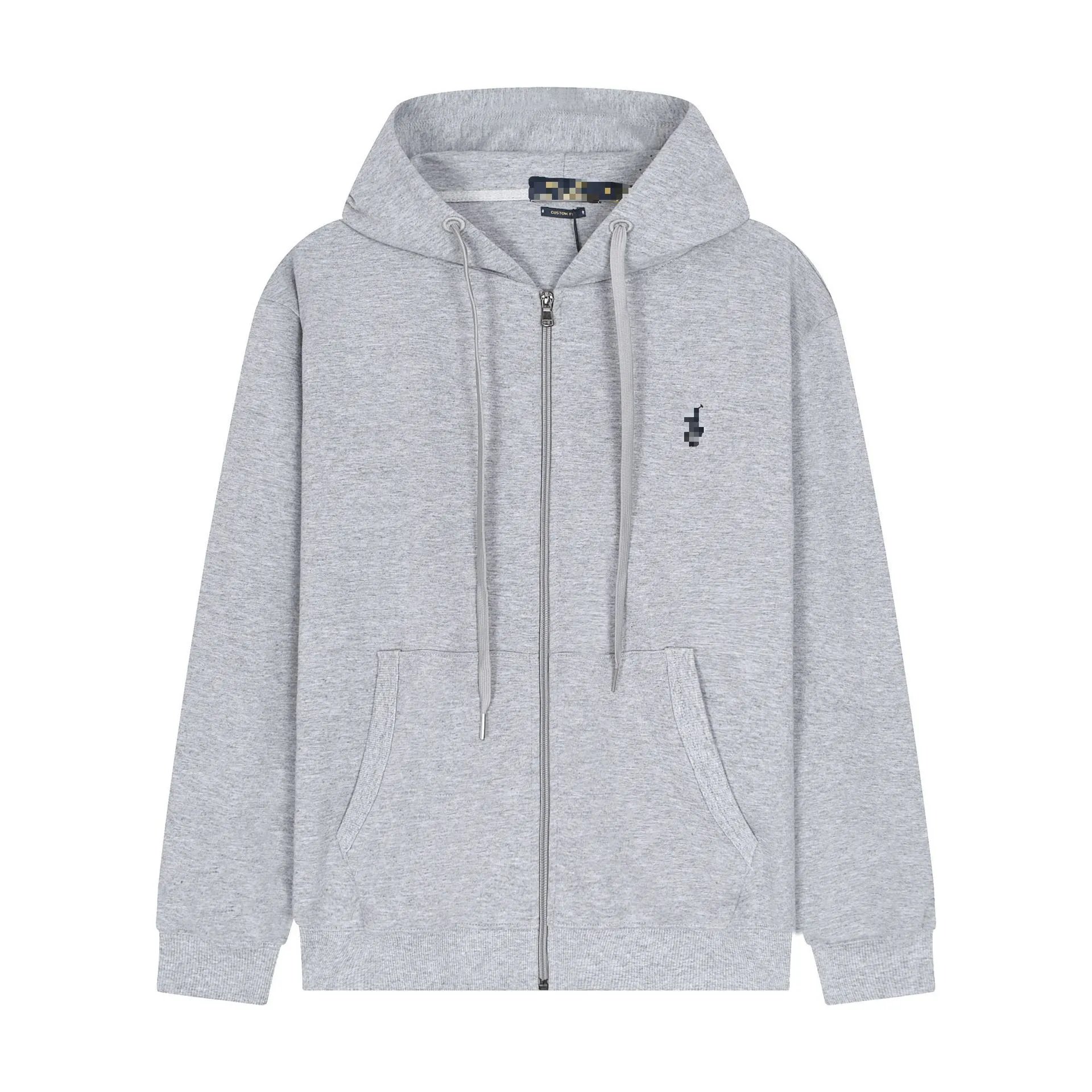 Solid Zip Hooded Cardigan Hoodie photo 7
