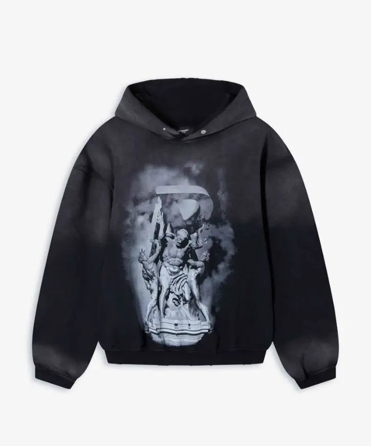 Washed Vintage Relaxed Terry Hoodie photo 3