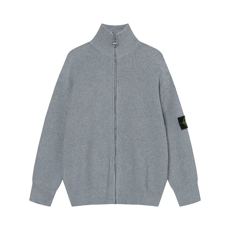 Zip Cardigan Knit Sweater photo 7