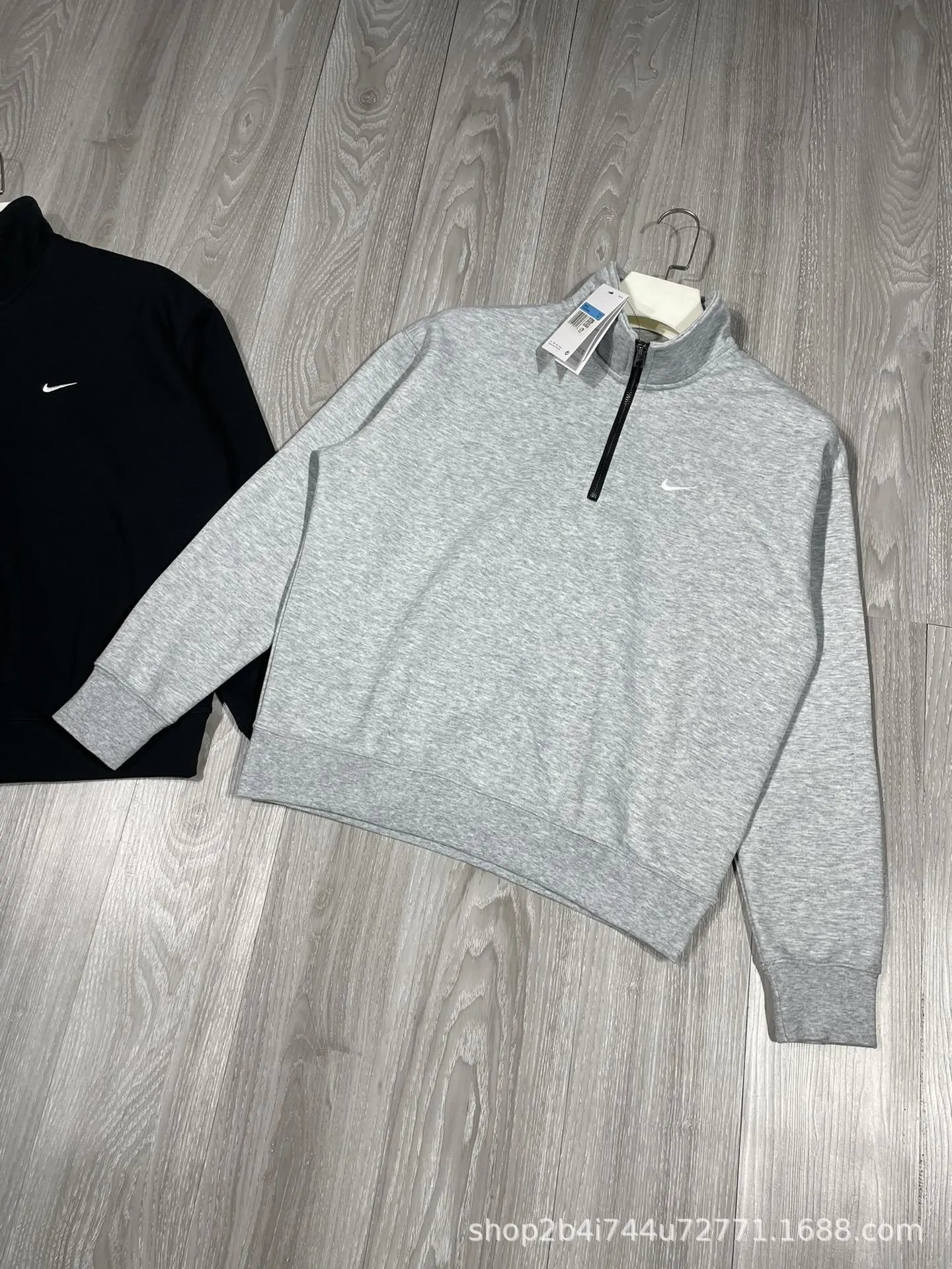 Solid Half Zip Couple Long Sleeve photo 7