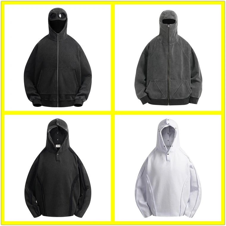 Solid Zip Hoodie
