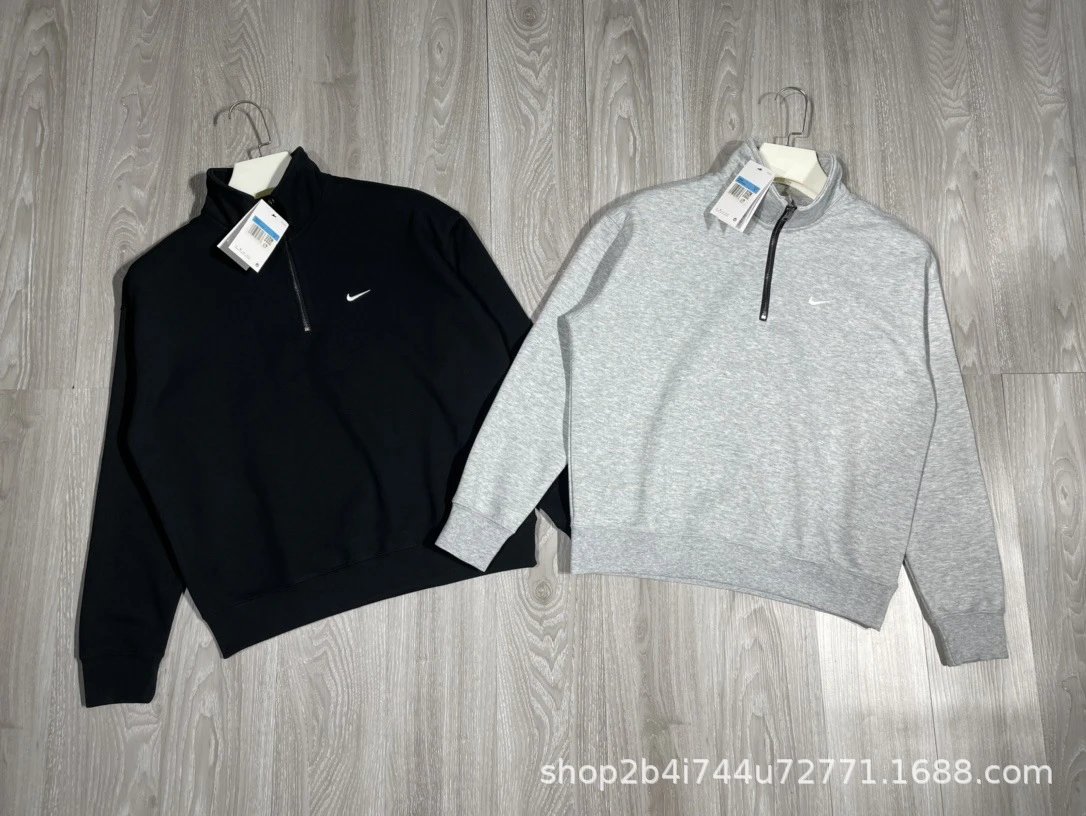 Solid Half Zip Couple Long Sleeve photo 5