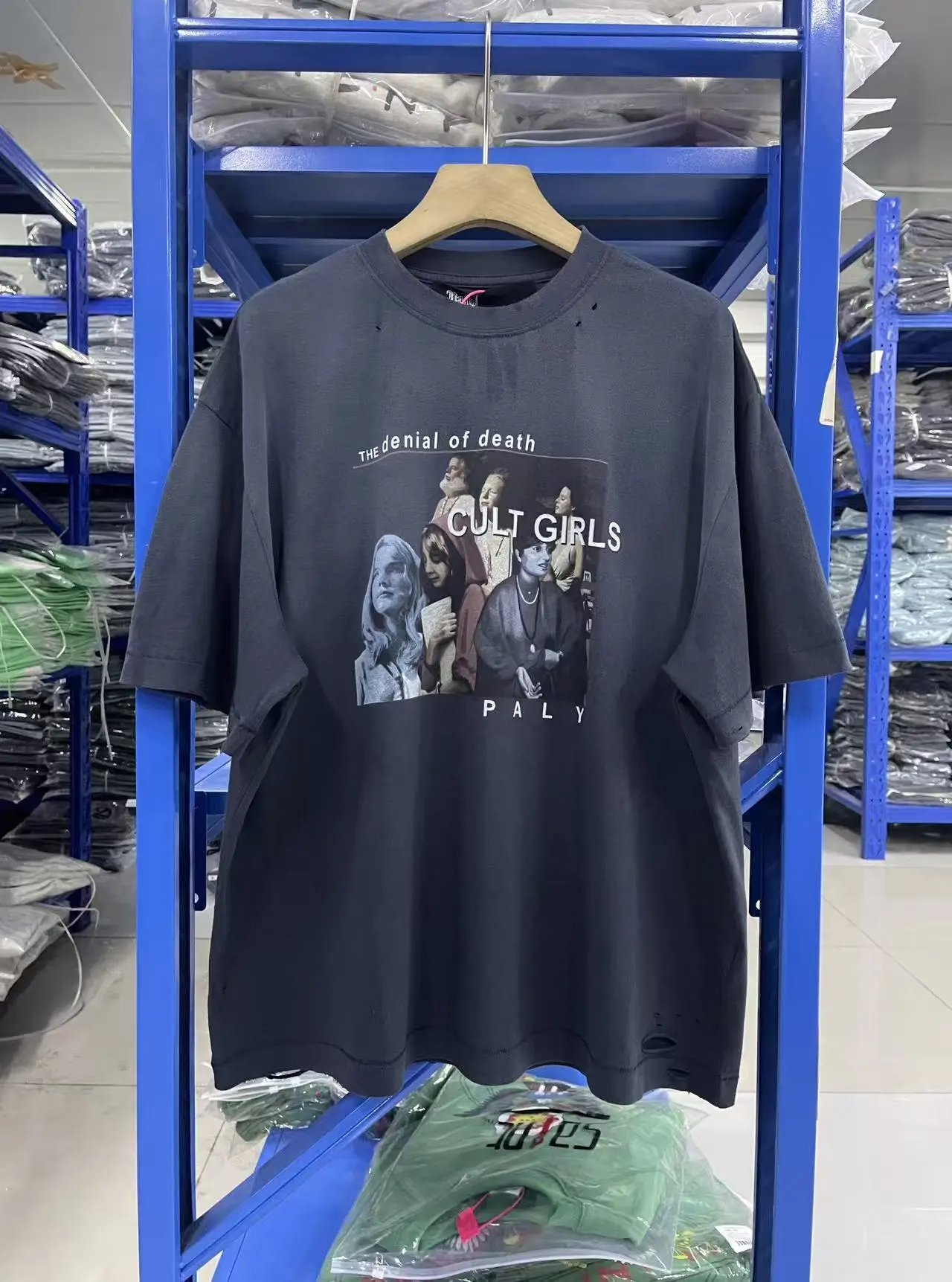 Washed Vintage Print Short Sleeve Tee photo 5