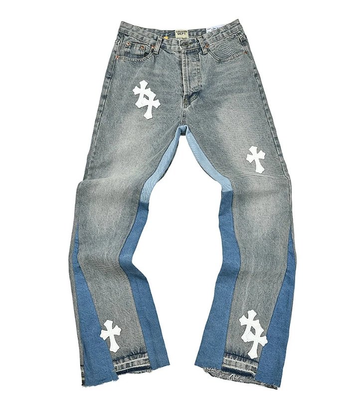 Vintage Distressed Splatter Jeans photo 4