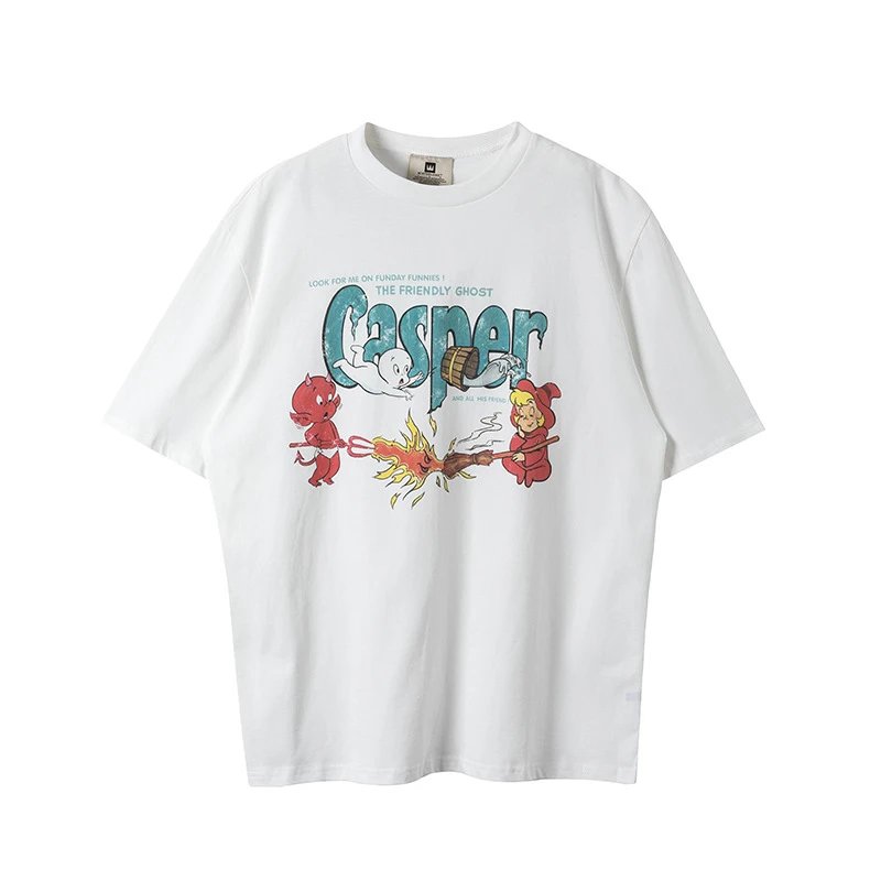 Washed Vintage Portrait High Street American Couple T-Shirt photo 7
