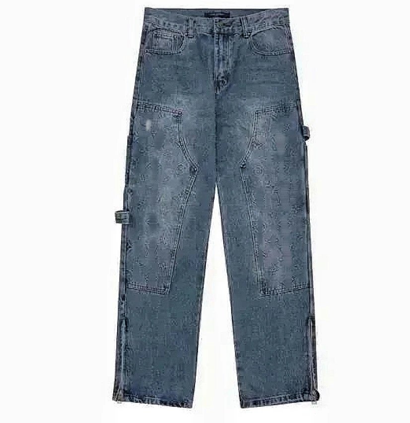 Vintage Distressed Splatter Jeans photo 6