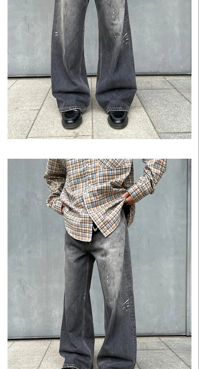 Splatter Vintage Straight Jeans photo 6