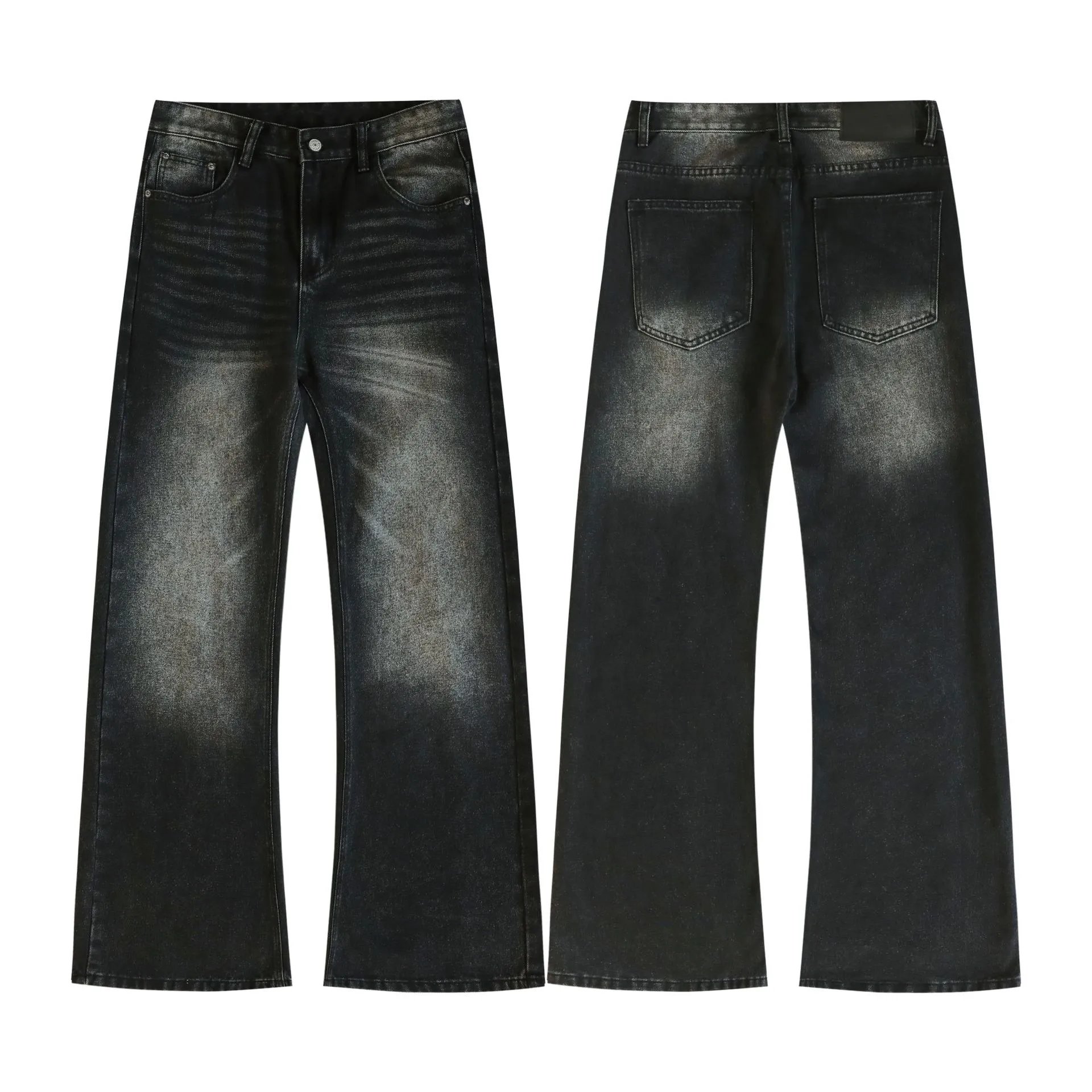Vintage Wash Flared Jeans photo 2