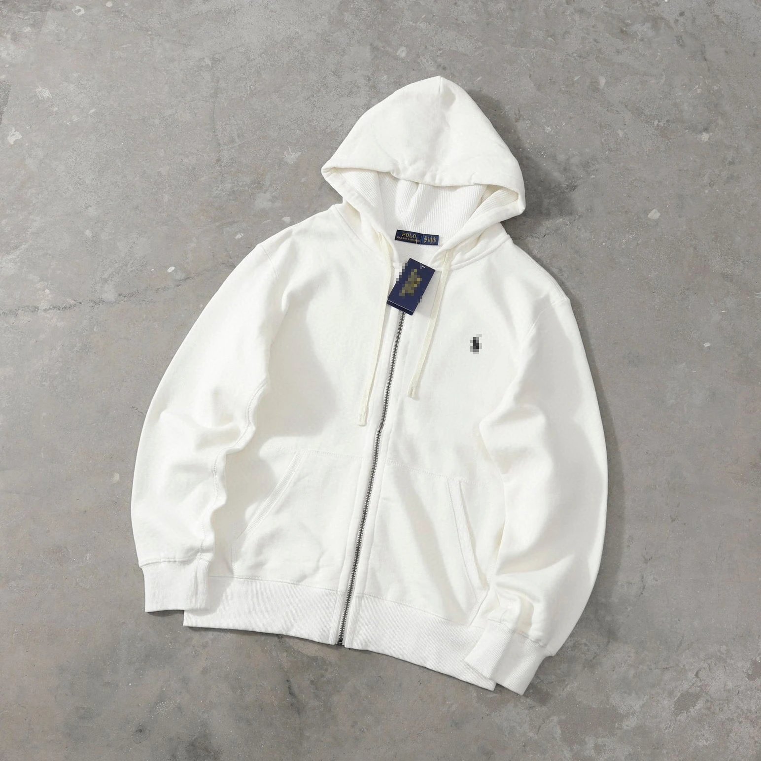 Eight Color Fleece Embroidered Zip Hoodie photo 2