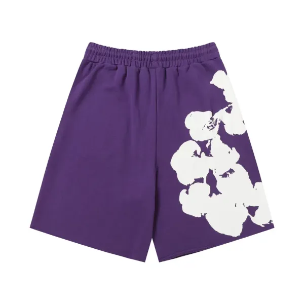 Off-White Cotton Poplin Shorts Black White Abstract Print Shorts - 23