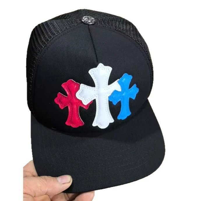 Red, blue, three markings, black