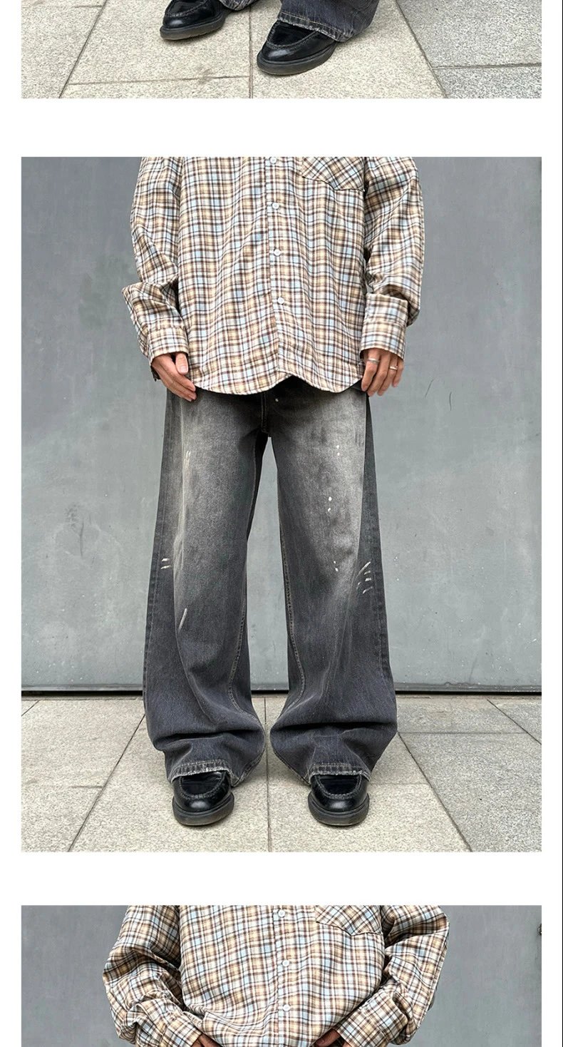 Splatter Vintage Straight Jeans photo 7