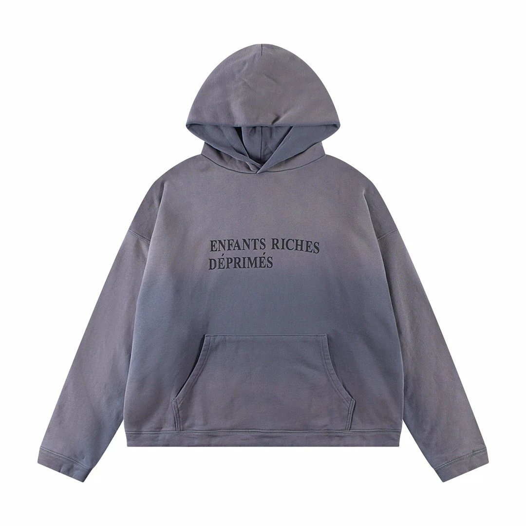 Enfants Riches Déprimés Hoodies & Sweatshirts Distressed Graphic — 8721 washed blue SJ