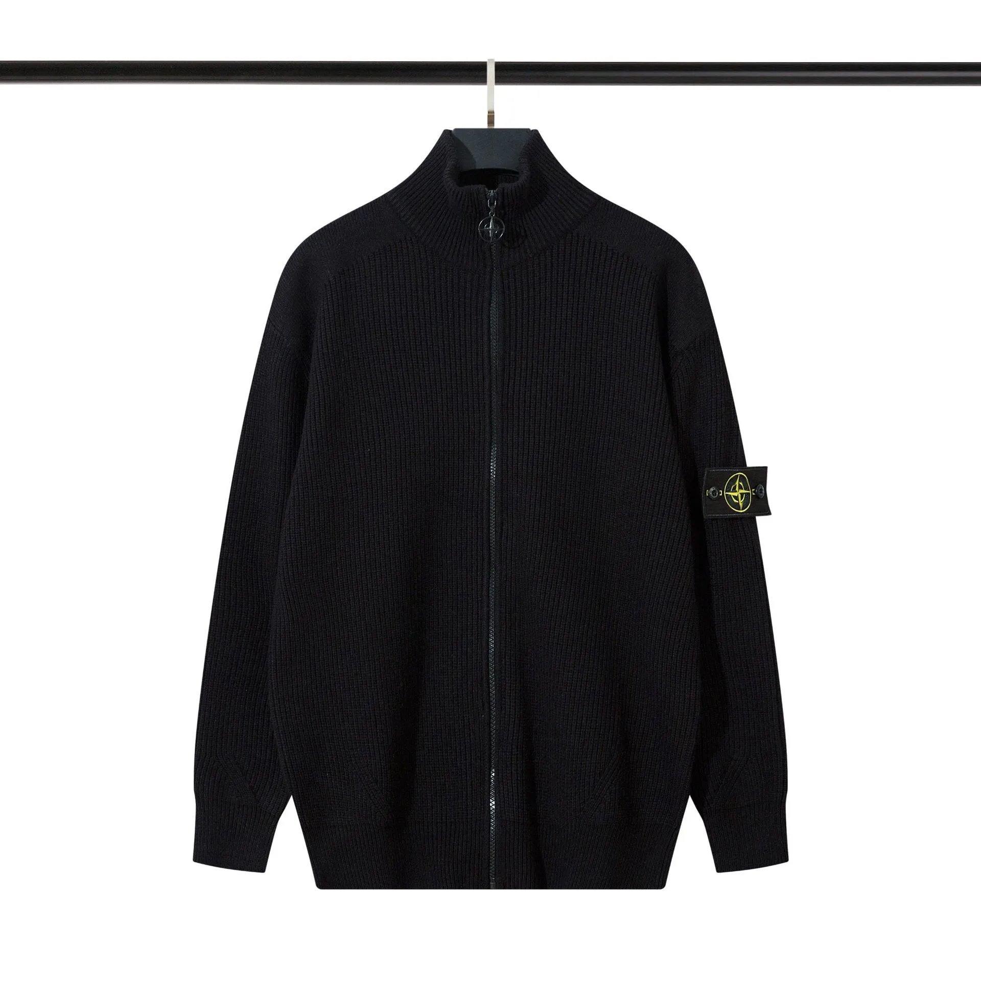 Zip Cardigan Knit Sweater photo 2