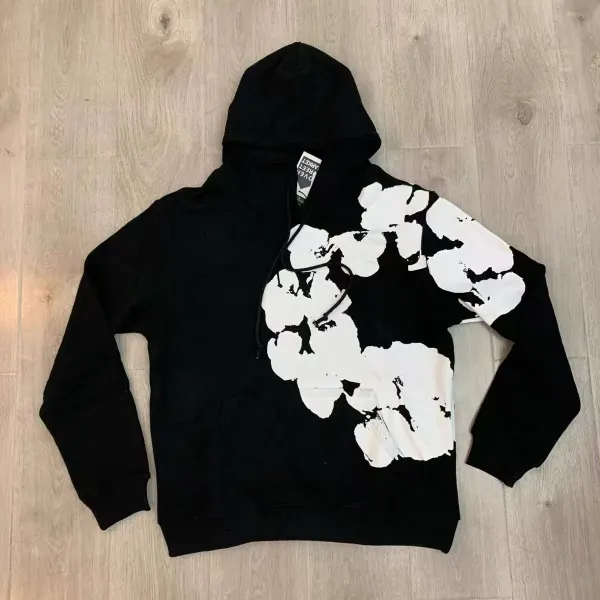 Off-White Cotton Poplin Shorts Black White Abstract Print Shorts - 11