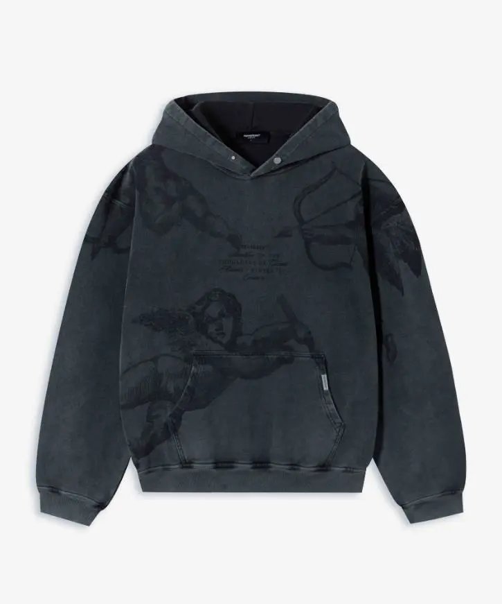 Washed Vintage Relaxed Terry Hoodie photo 7