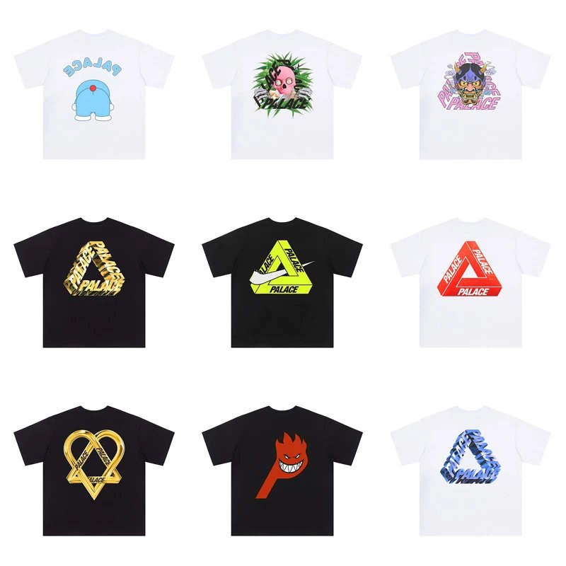 Triangle Printed Loose Casual Round Neck Short Sleeve · 2
