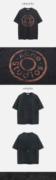 Acne Studios Signature Logo T-Shirt Black - 13