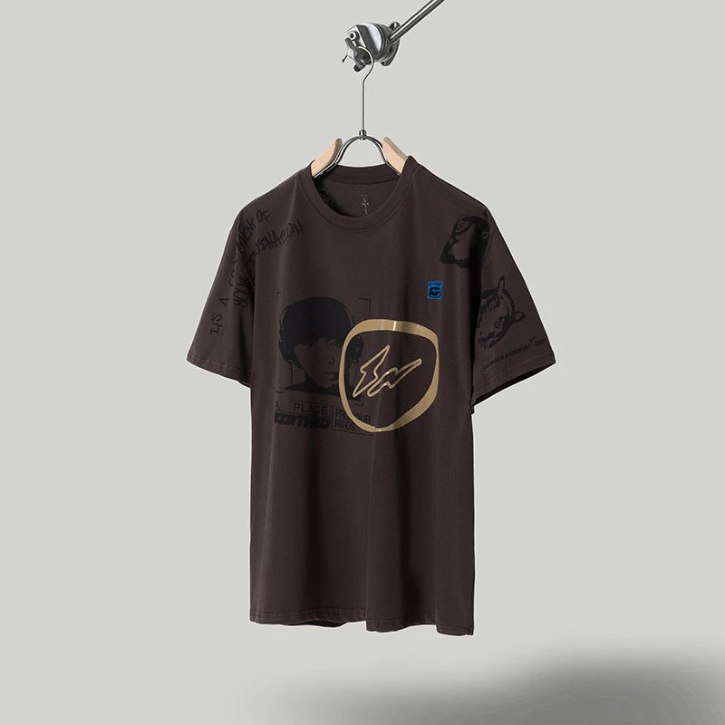 Summer Foam Print Crew Neck Relaxed Short-Sleeved T-Shirt photo 2