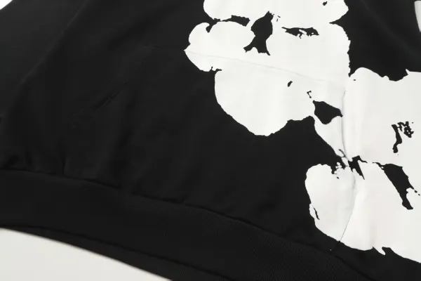 Off-White Cotton Poplin Shorts Black White Abstract Print Shorts - 34