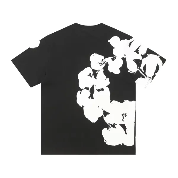 Off-White Cotton Poplin Shorts Black White Abstract Print Shorts - 17