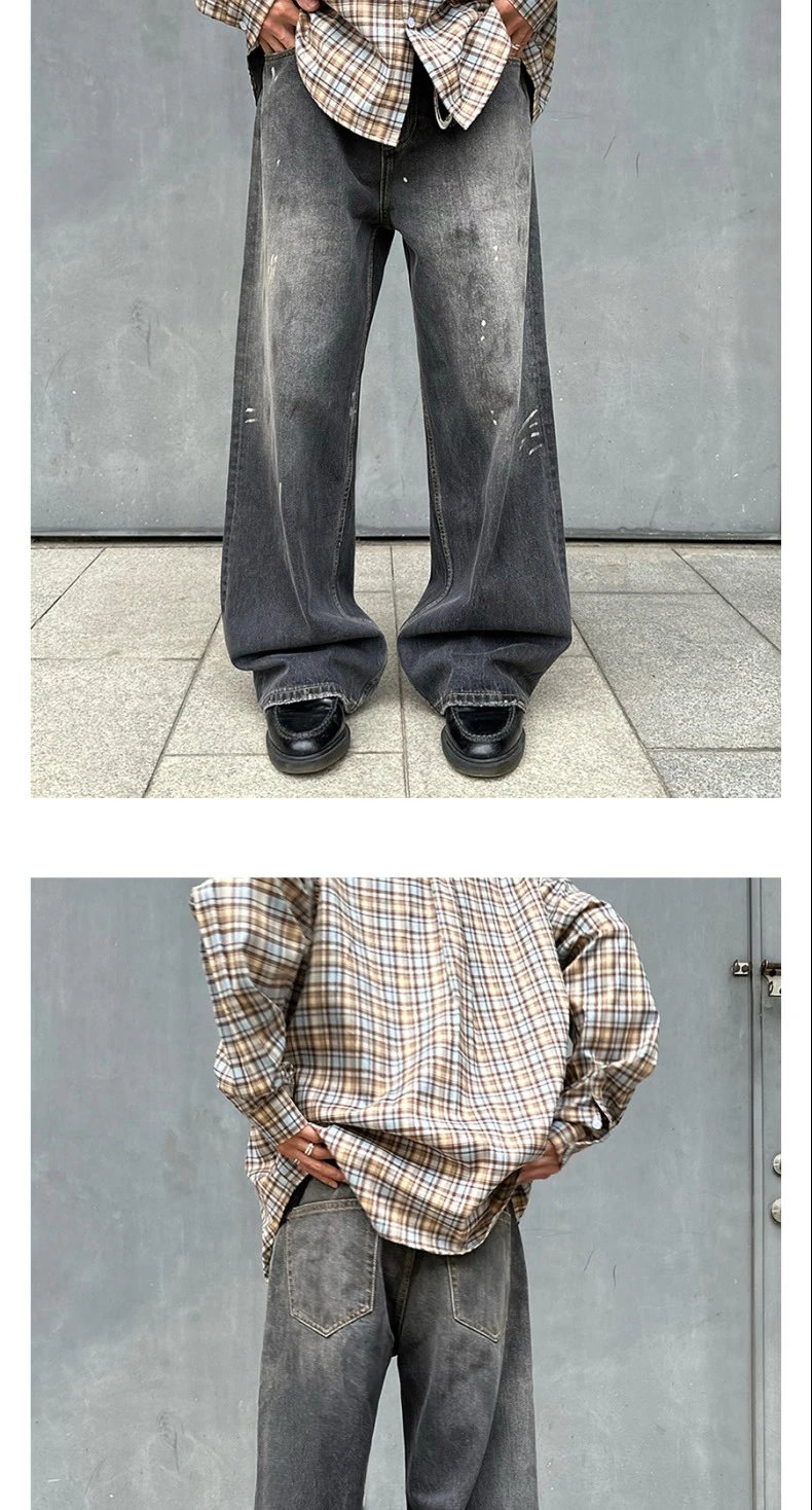 Splatter Vintage Straight Jeans photo 8