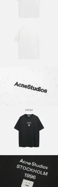 Acne Studios Signature Logo T-Shirt Black - 18