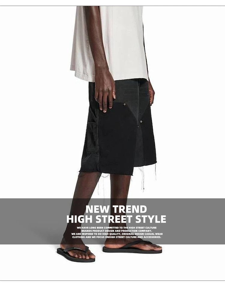 Spring Summer Washed Shorts with Cat Whisker Details photo 5