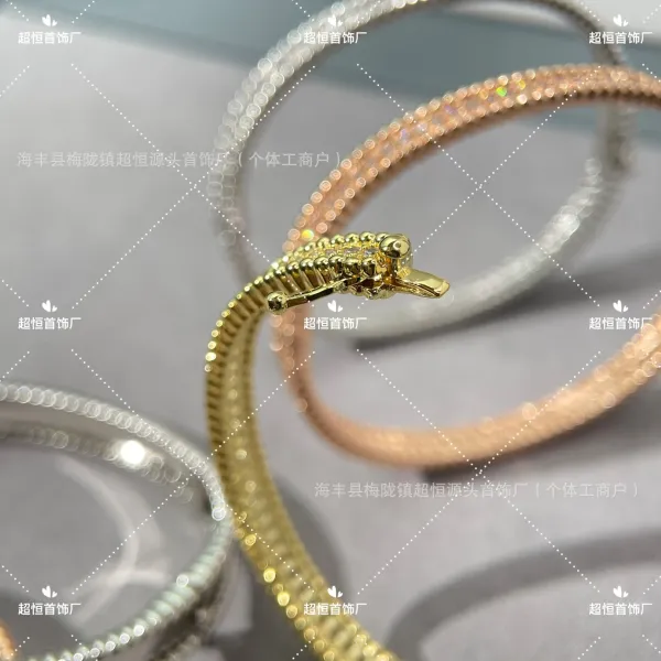 Design Crystal-Embellished Bangle Silver Bracelet Jewelry - 10