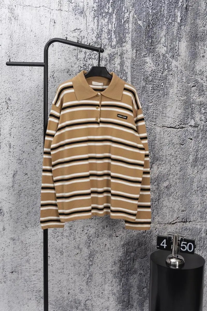 Striped Collared Polo Long Sleeve photo 7