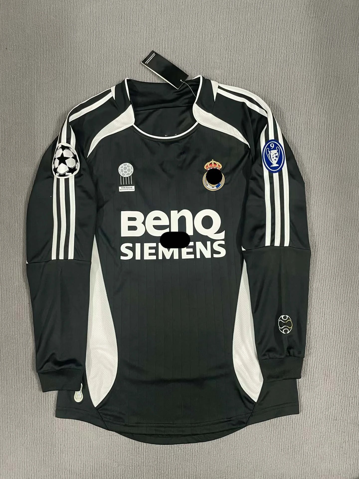 Adidas Football Jerseys AC Milan 2006/07 Home Jersey — Long-sleeve #2006/07 Real Madrid second away jersey armband