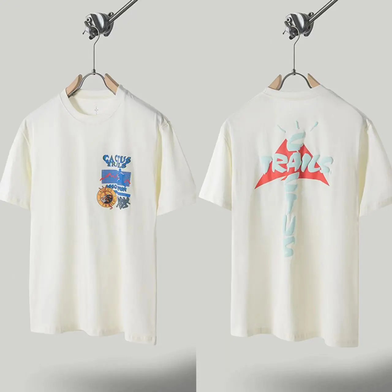 Summer Foam Print Crew Neck Relaxed Short-Sleeved T-Shirt photo 7