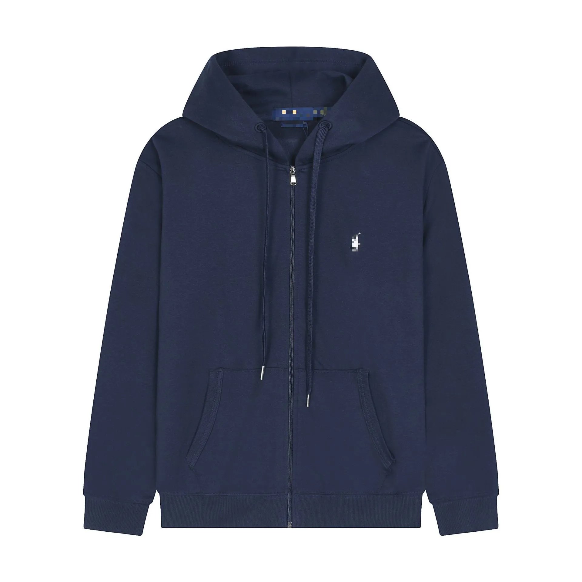 Solid Zip Hooded Cardigan Hoodie photo 5