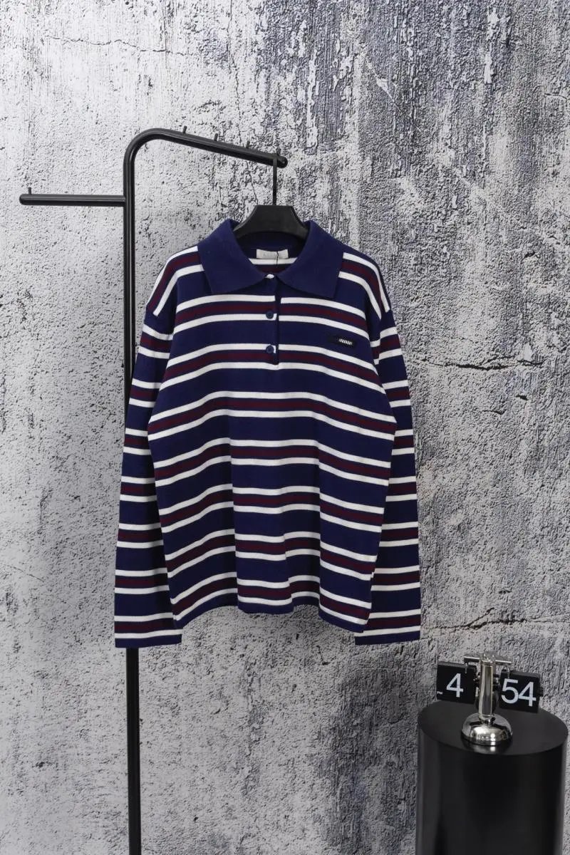 Striped Collared Polo Long Sleeve photo 4